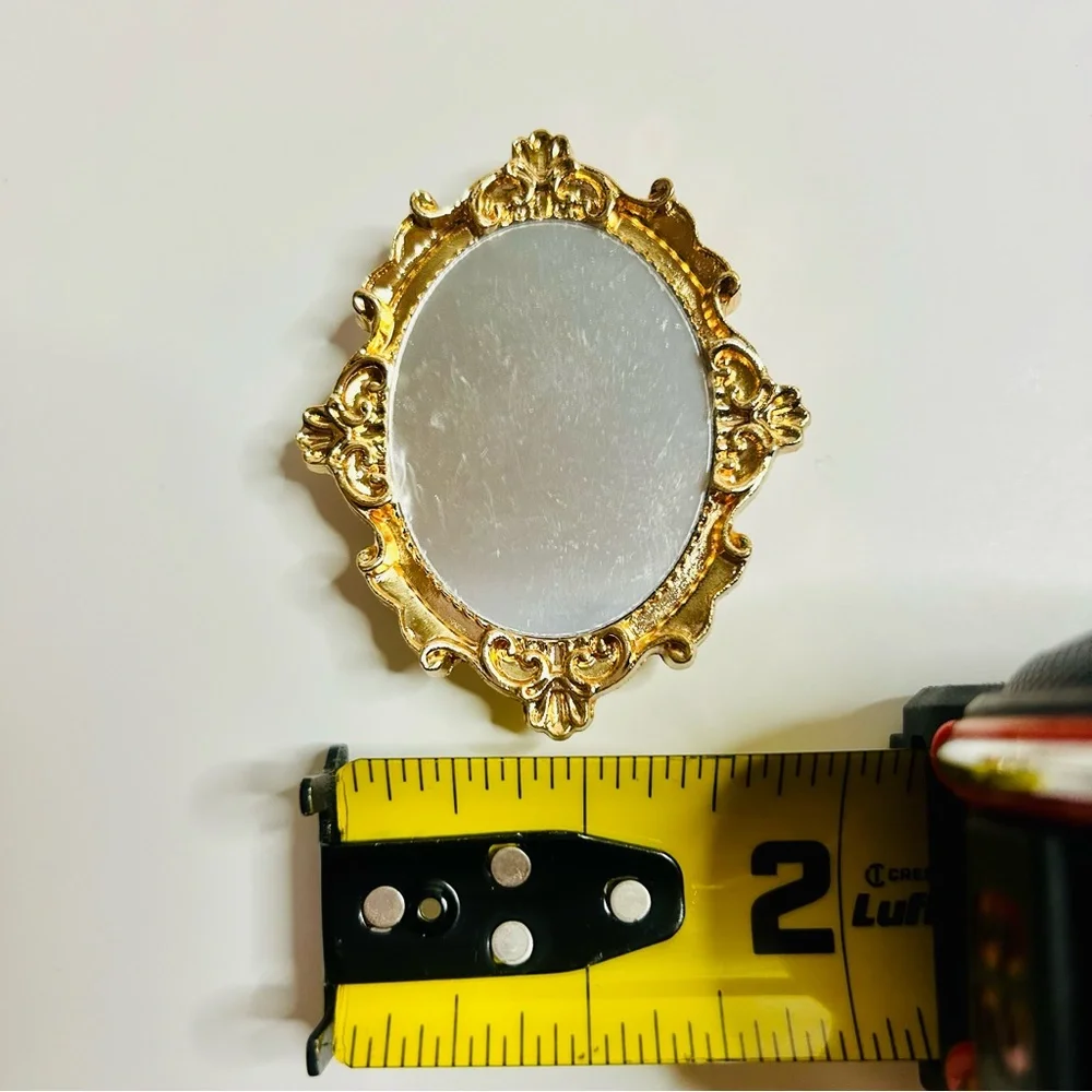 NWT Vintage Style Mirror Phone Grip Gold Ornate Aesthetic Stand